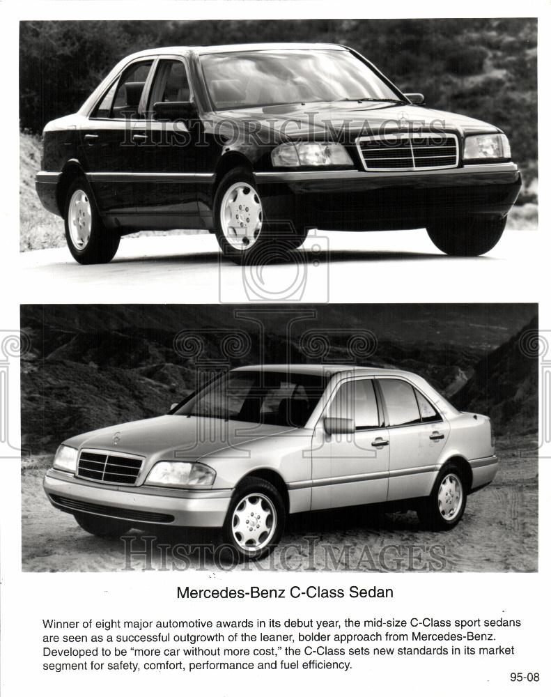 1995 Press Photo Mercedes-Benz C-class sedan automobile - Historic Images