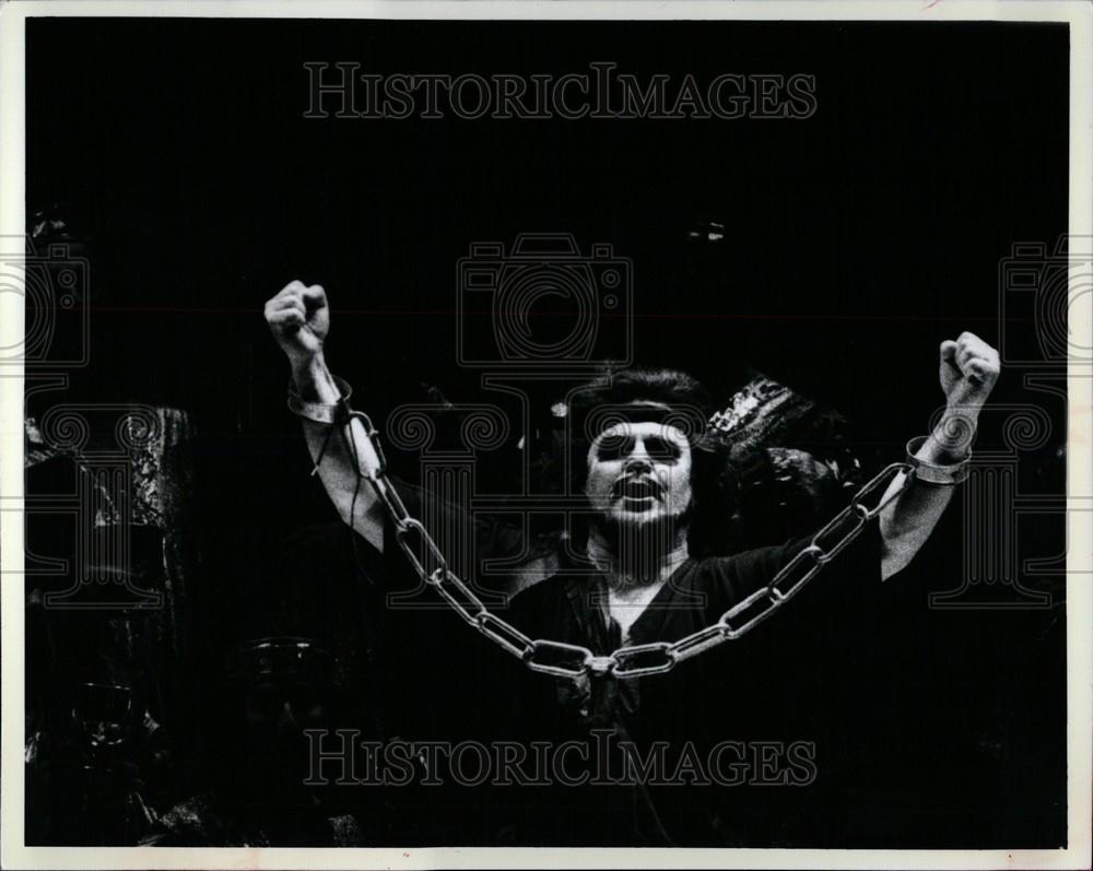 1992 Press Photo Vladimir Popov Samson Michigan Opera - Historic Images