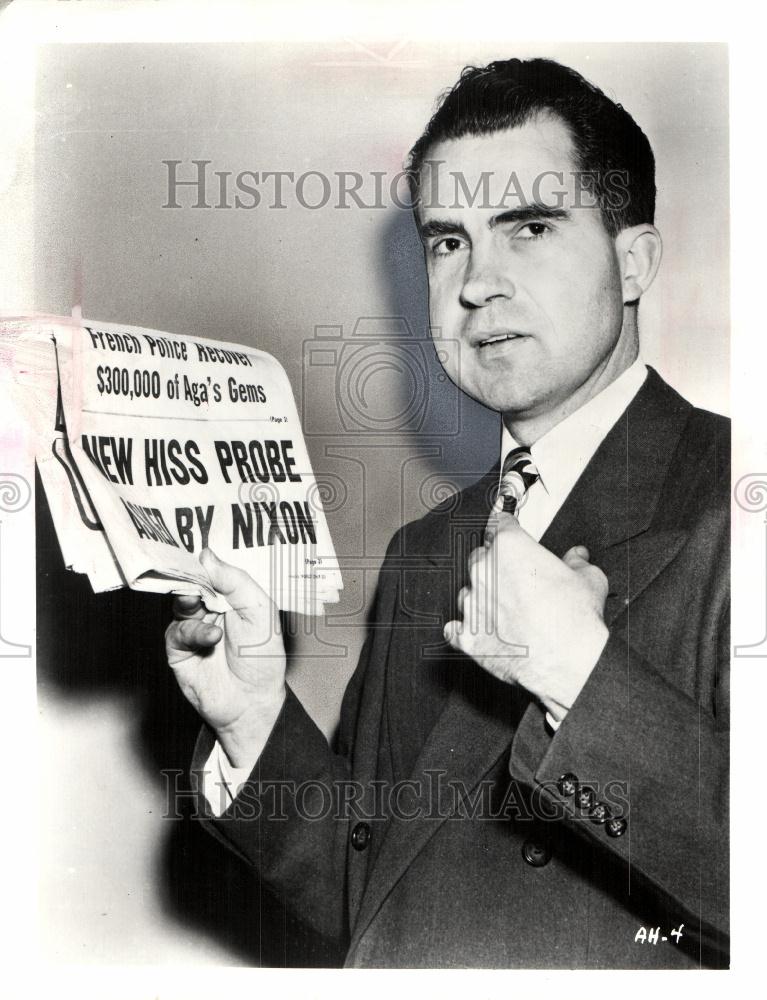 1980 Press Photo Richard  Nixon California congressman - Historic Images