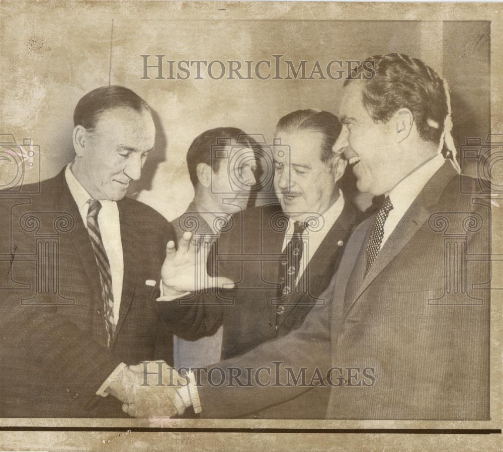 1969 Press Photo Scott President Nixon Mansfield - Historic Images