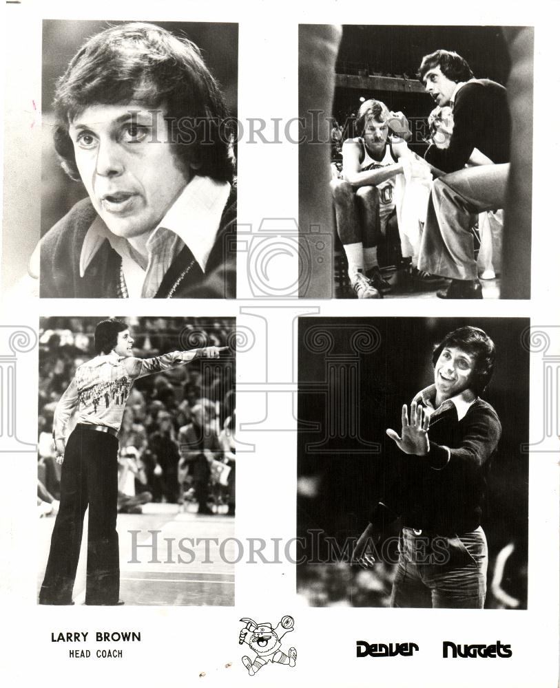 1976 Press Photo Larry Brown Head Coach natural athlete - Historic Images