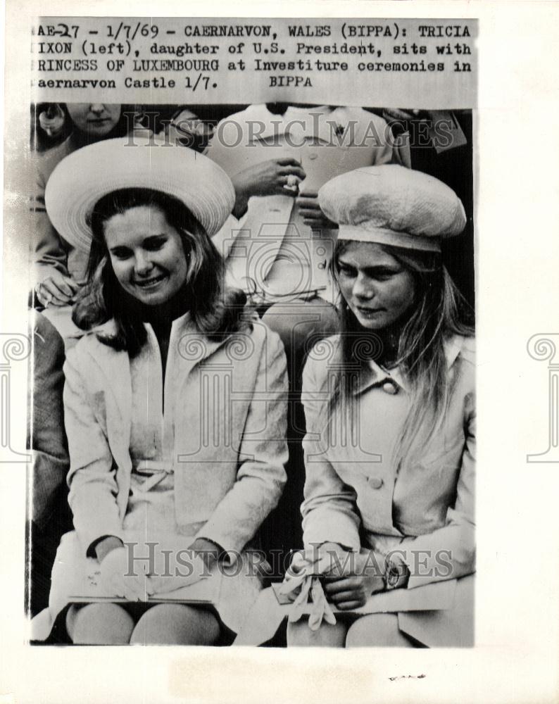 1969 Press Photo Tricia Nixon Richard Nixon - Historic Images