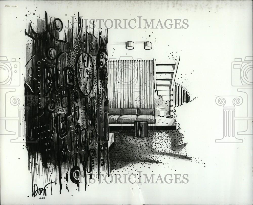 1979 Press Photo Living Section - Historic Images
