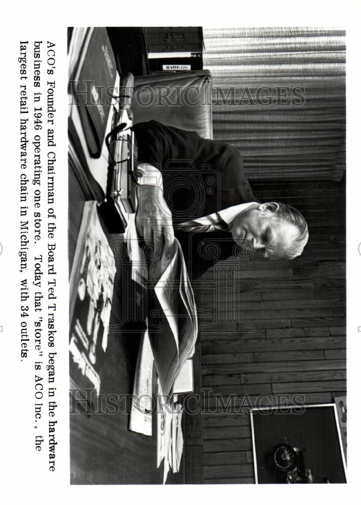 1981 Press Photo ACO&#39;s Founder and Chairman Ted Traskos - Historic Images