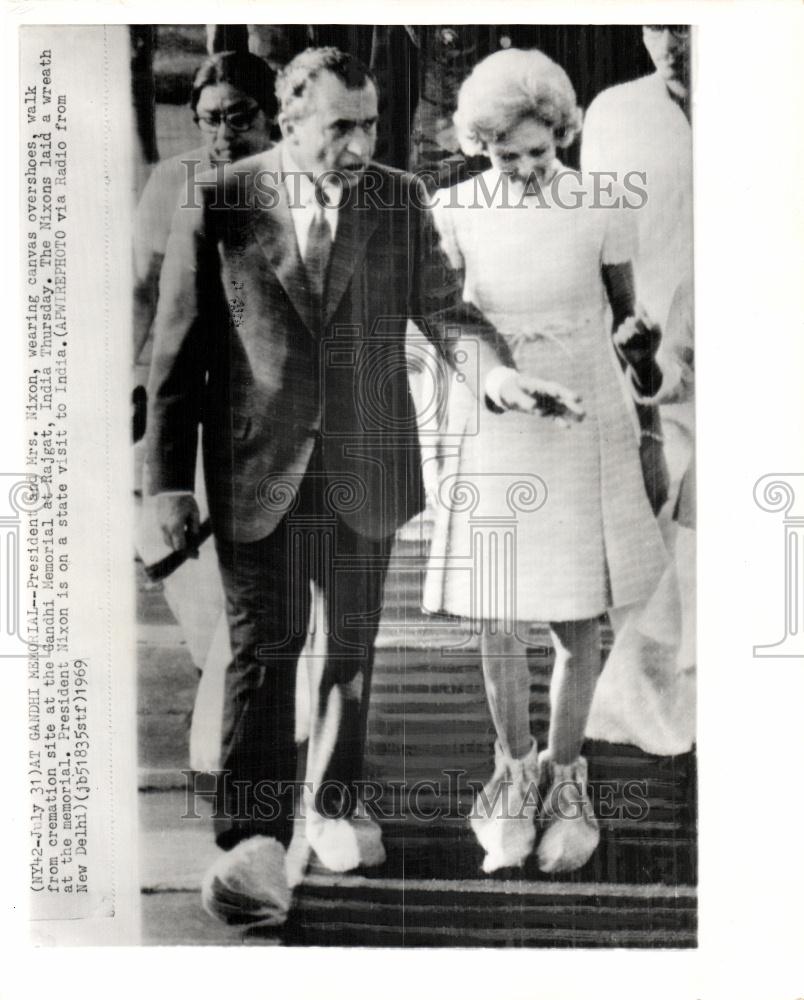 1969 Press Photo Mrs. Nixon Rajgat - Historic Images