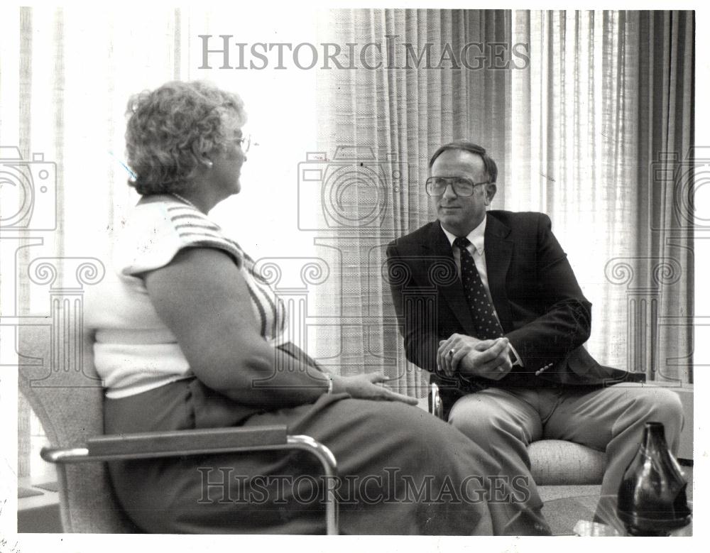 1990 Press Photo William S. Browne  D-Utica Michigan - Historic Images