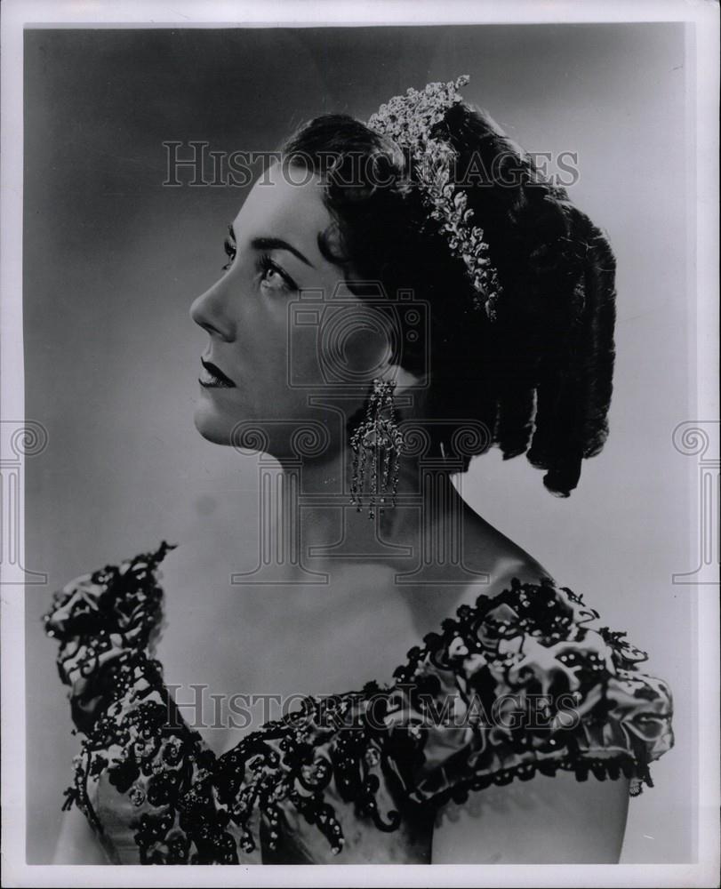 1963 Press Photo Mary curstis-verna title role in tosca - Historic Images