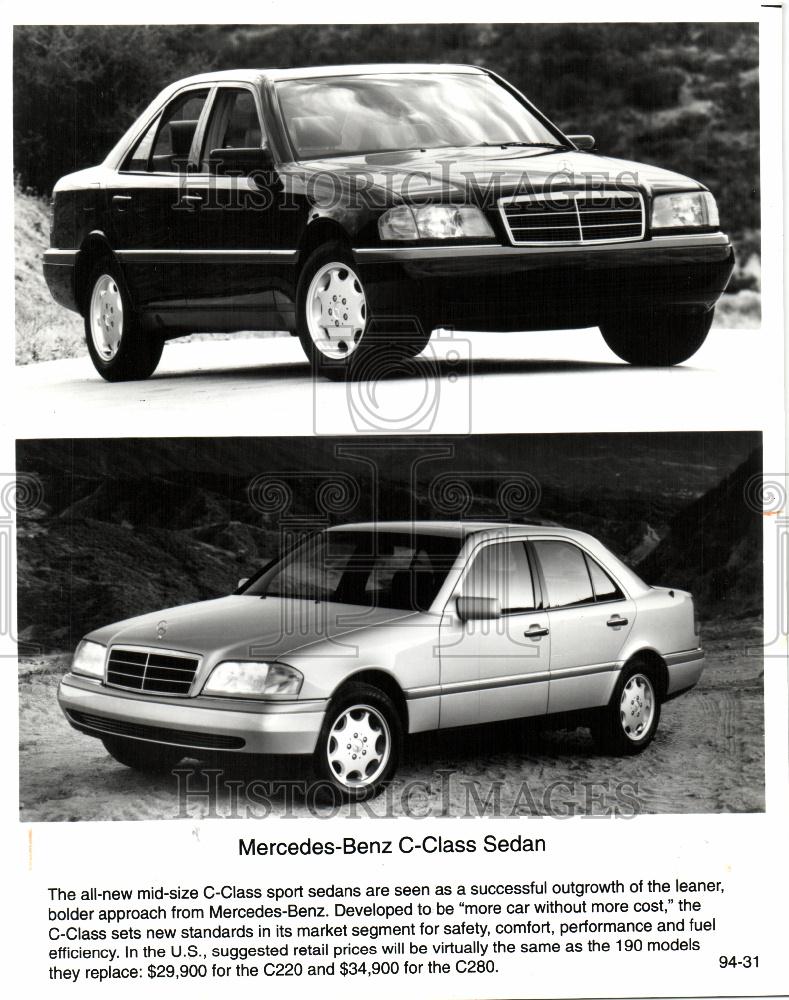 1994 Press Photo Mercedes Benz C Class Sedan - Historic Images