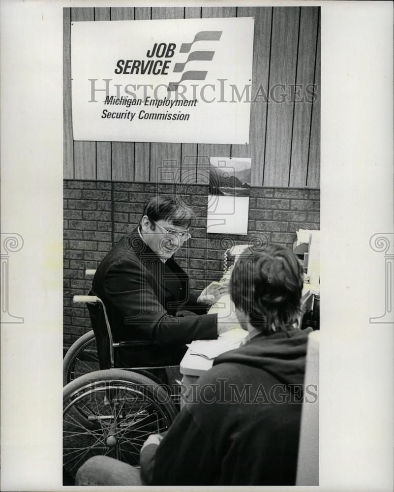 1978 Press Photo Haller MESC employment Sault Ste Marie - Historic Images