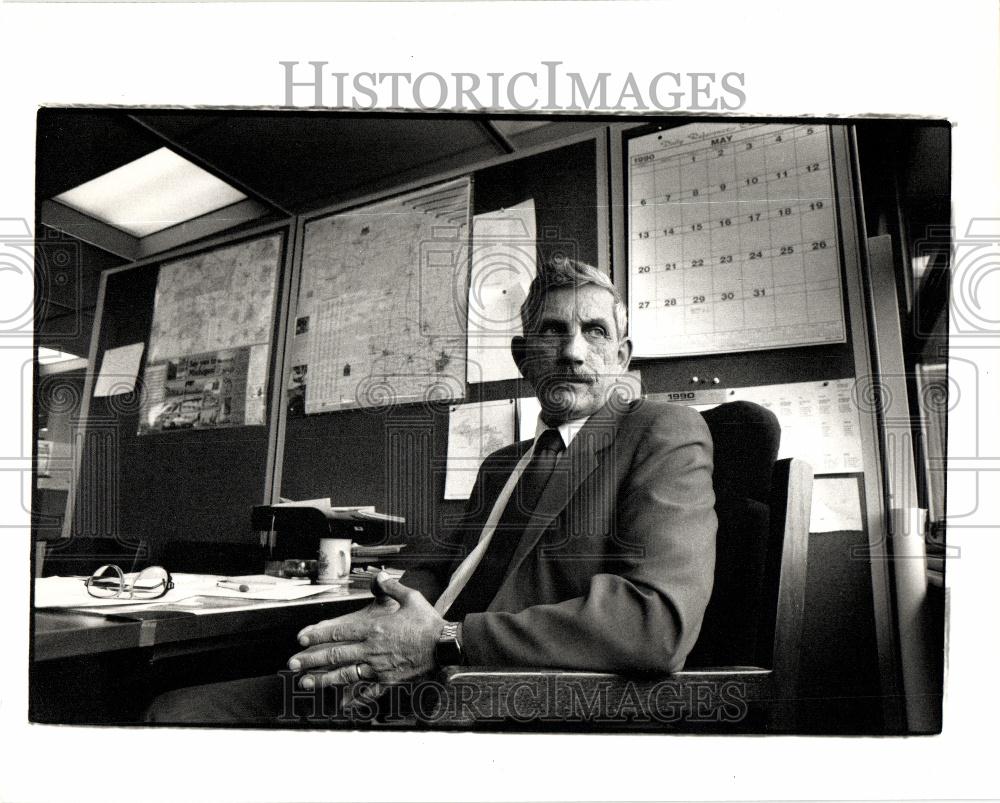 1990 Press Photo Richard David General Industry Safety - Historic Images