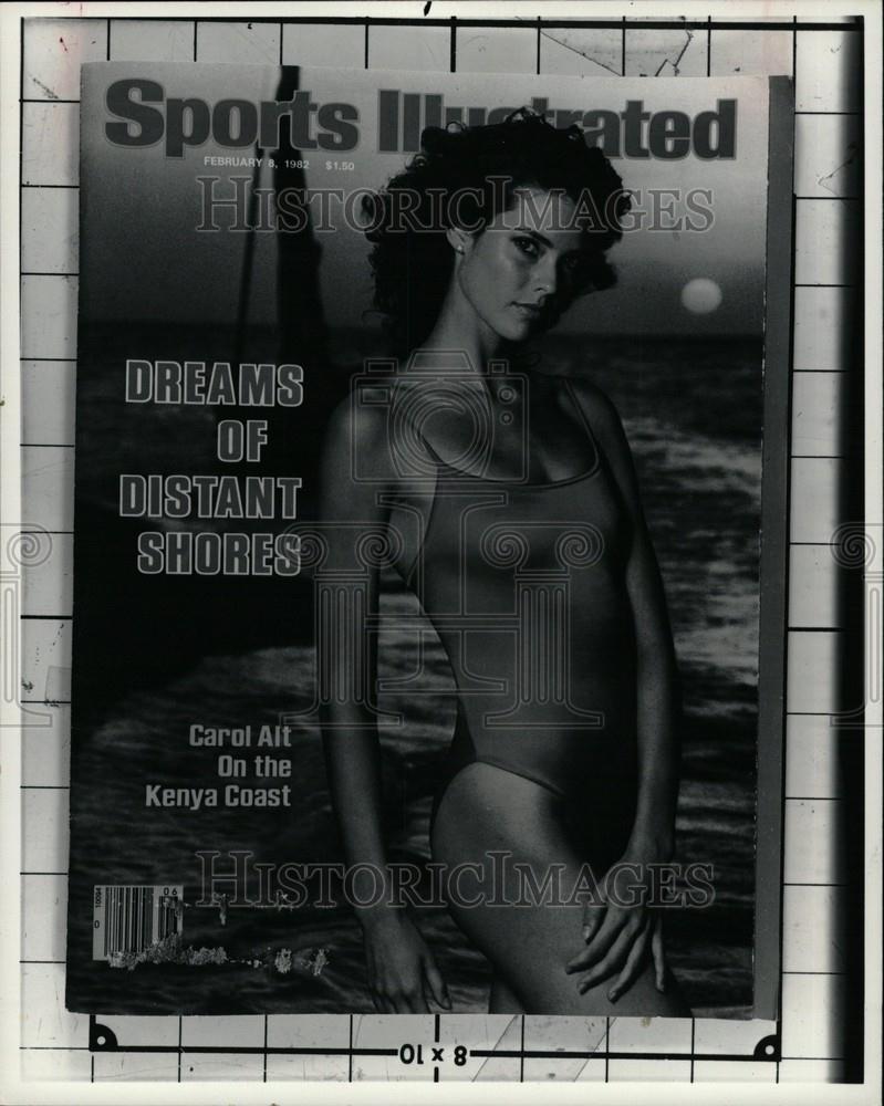 1982 Press Photo Sports Illustrated swimsuit celebrated - Historic Images