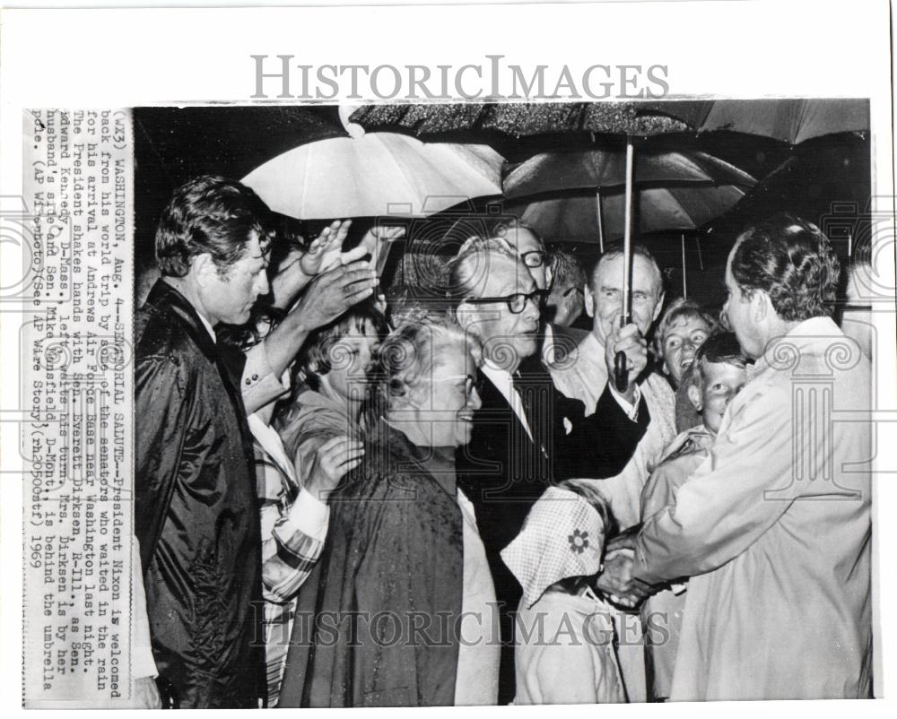 1969 Press Photo President Nixon United States Resign - Historic Images