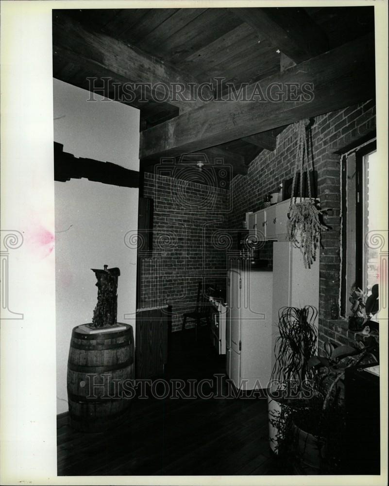 1984 Press Photo Loft Apartments Warehouse Gratiot - Historic Images