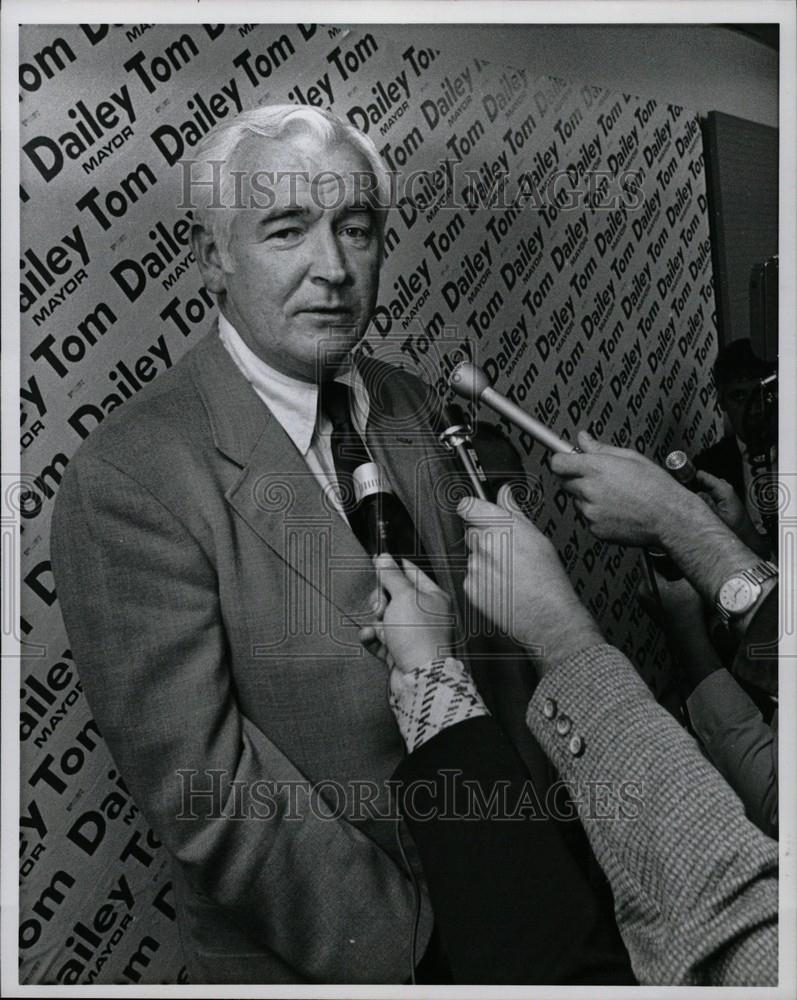 1977 Press Photo Thomas Dailey Detroit  Mayor Candidate - Historic Images