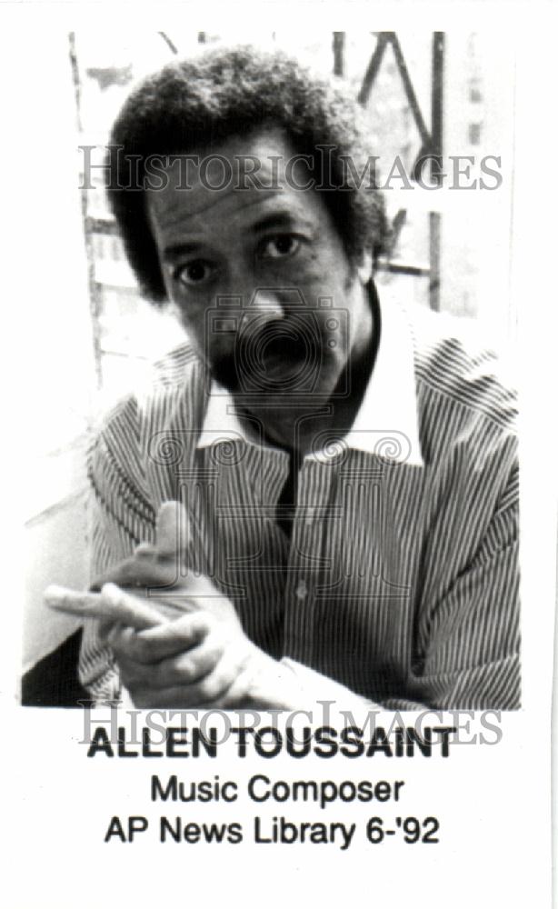 1992 Press Photo Allen Toussaint Music Composer - Historic Images