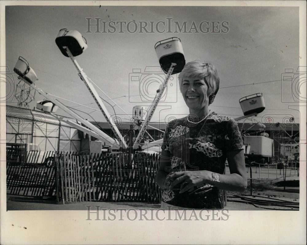 1976 Press Photo Joan Clever Michigan State Fair - Historic Images