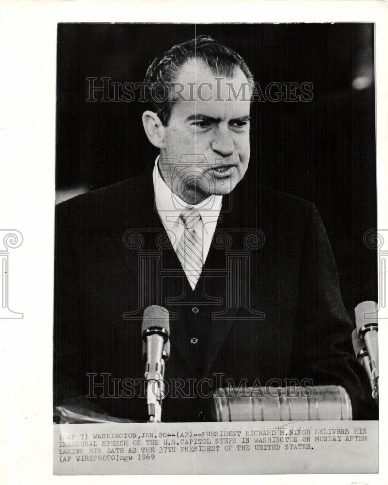 1969 Press Photo president richard m. nixon united - Historic Images