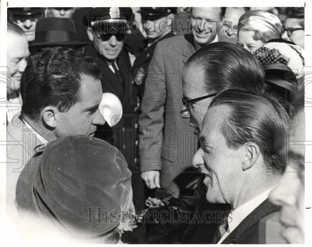 1960 Press Photo richard nixon michigan campaign - Historic Images