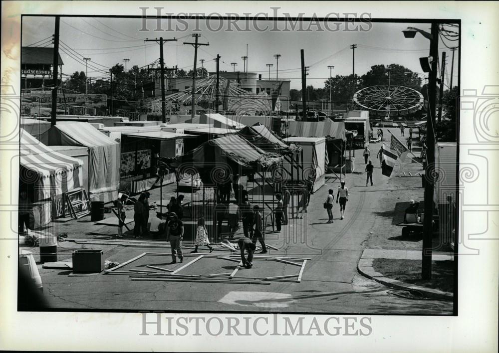 1986 Press Photo State Fair Grounds at Eight Mile - Historic Images