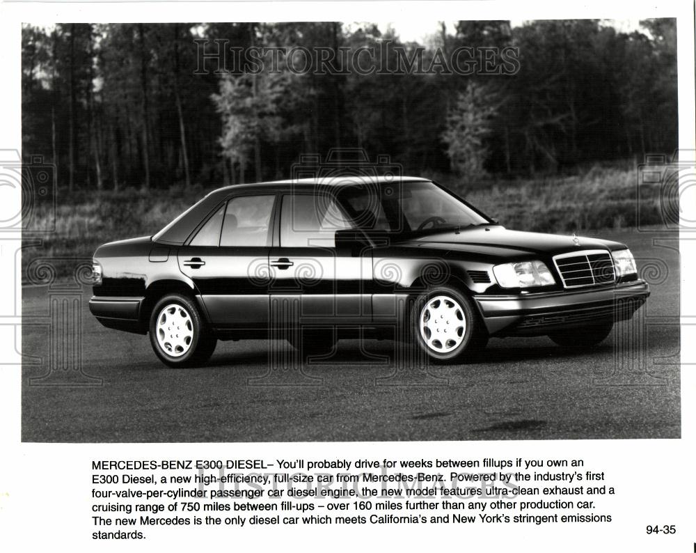 1994 Press Photo MERCEDEZ BENZ E300 DIESEL four-valve - Historic Images