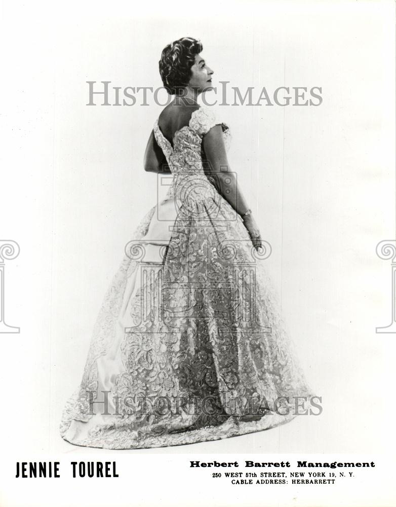 1963 Press Photo JENNIE TOUREL operatic mezzo-soprano - Historic Images