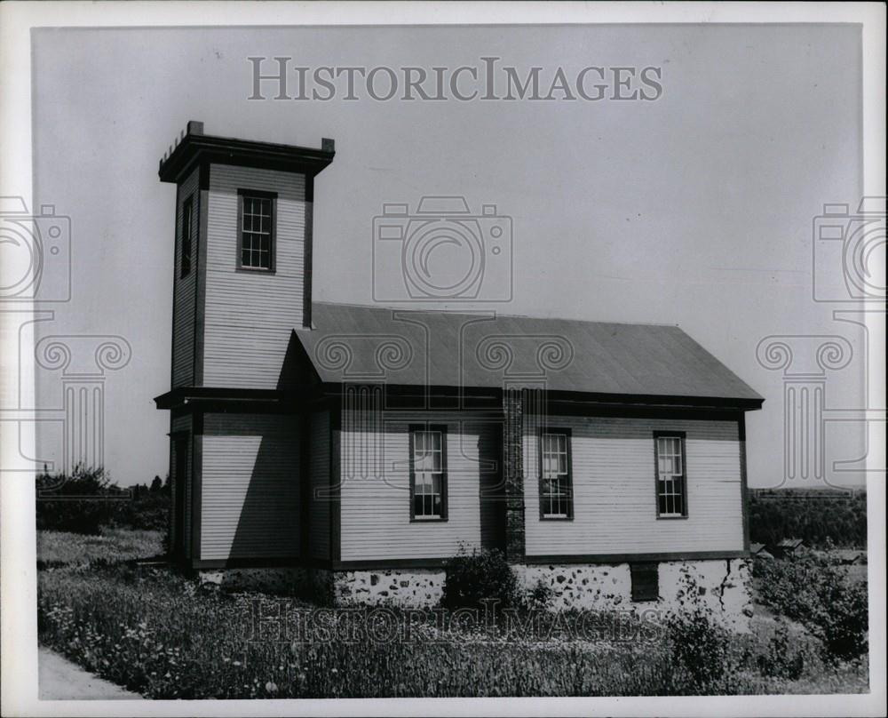 1964 Press Photo Central Mine Michigan&#39;s Upper Church - Historic Images