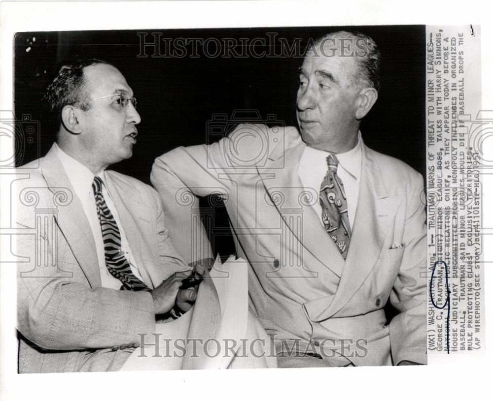 1951 Press Photo George C Trautman - Historic Images