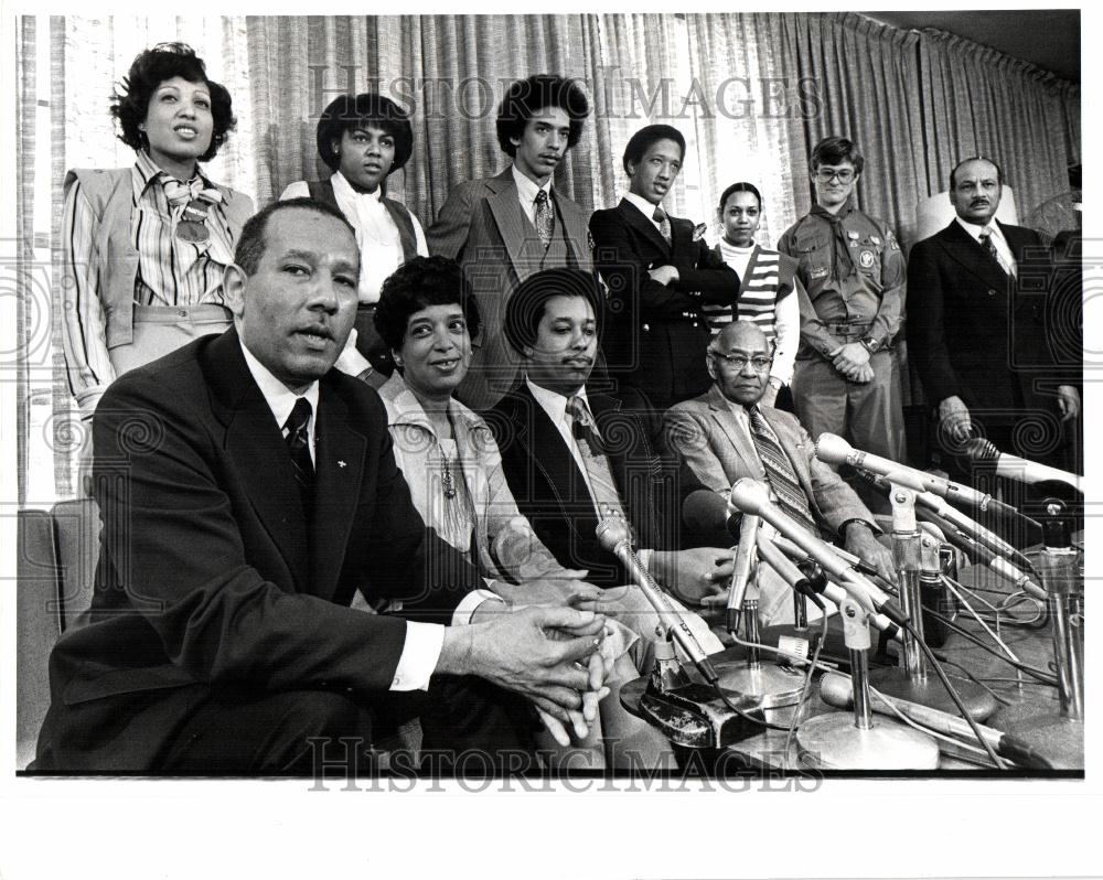 Press Photo Ernie Brown John  City Council - Historic Images