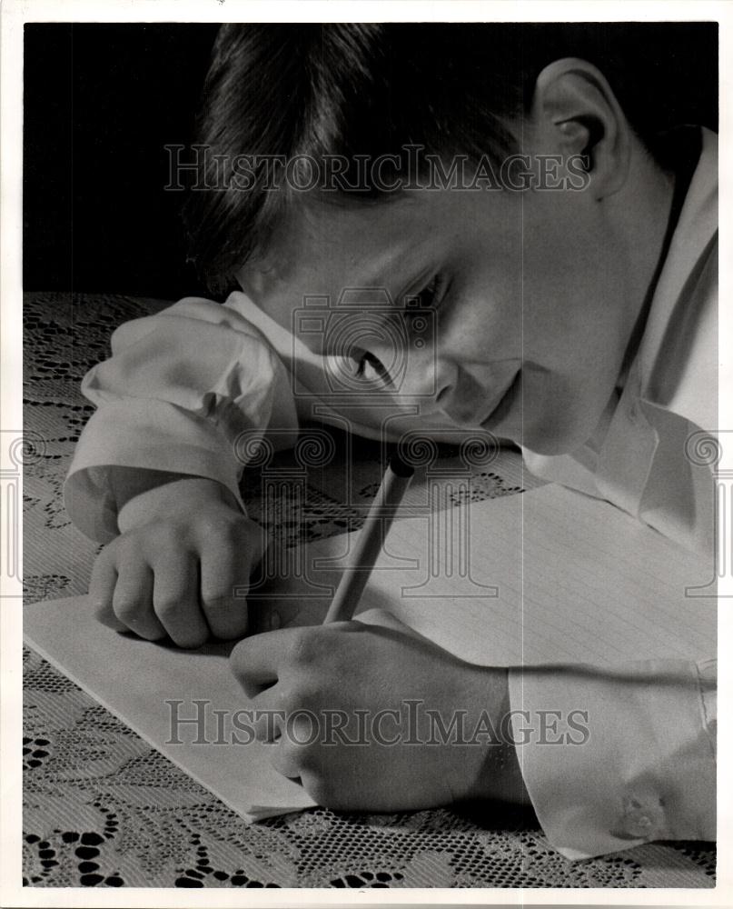 1954 Press Photo Left Handedness - Historic Images