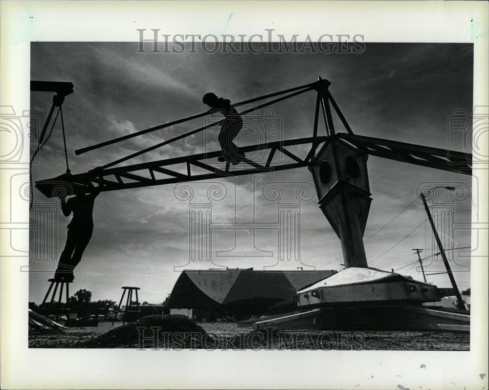 1985 Press Photo Michigan State Fair Scrambler - Historic Images