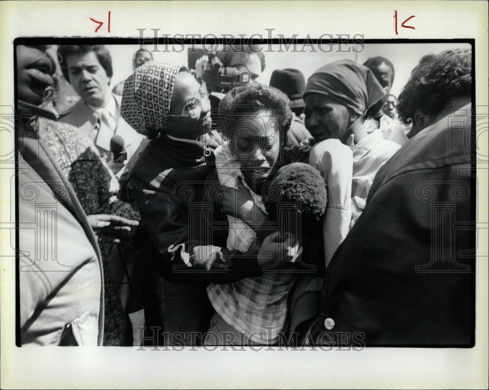 1985 Press Photo Dariene Smith Stacey Flemming Detroit - Historic Images