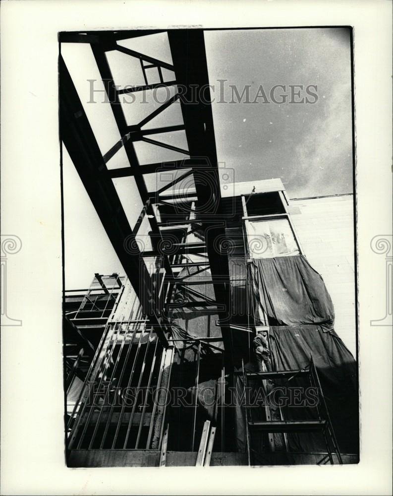 1983 Press Photo The Michigan Bell Computer Center - Historic Images