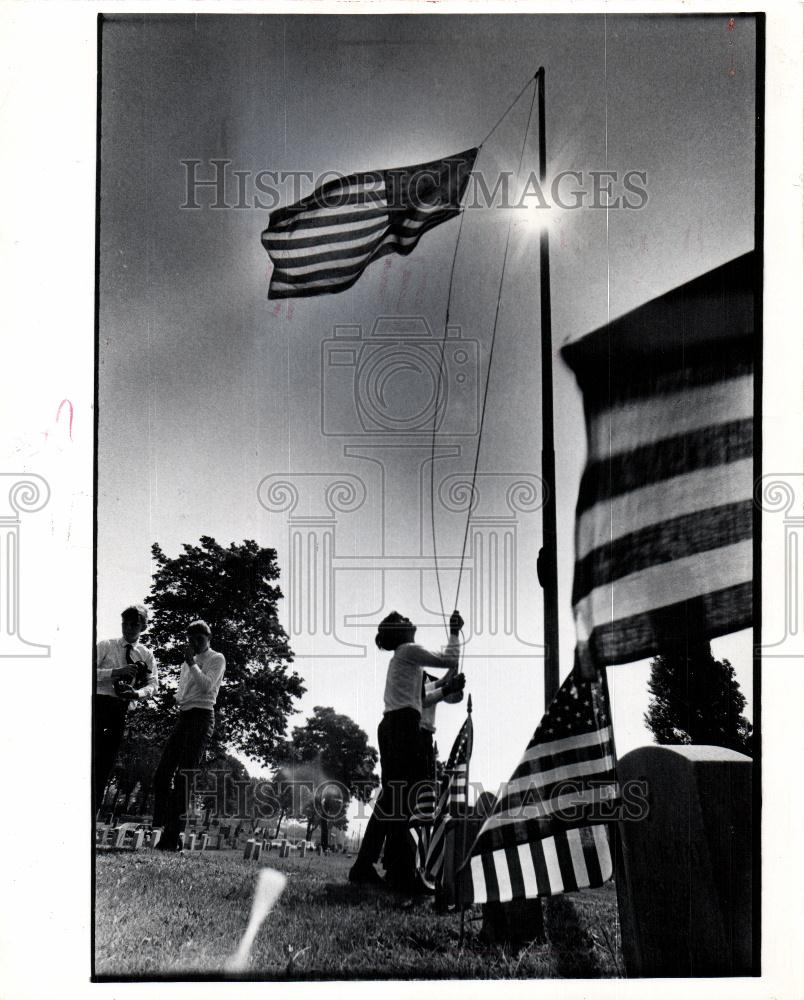 1969 Press Photo students Memorial services Woodmere - Historic Images