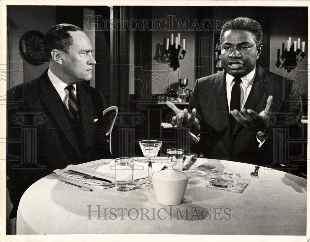 1965 Press Photo Ossie Davis E.G. Marshall The Defender - Historic Images