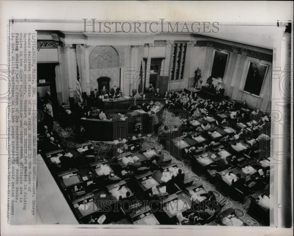 1967 Press Photo Michigan Gov. George Romney - Historic Images