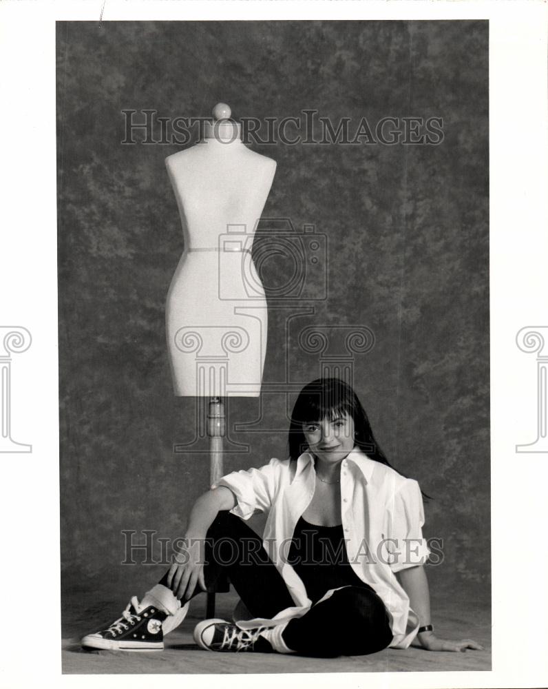 Press Photo Designer Celia Tejada shirts - Historic Images