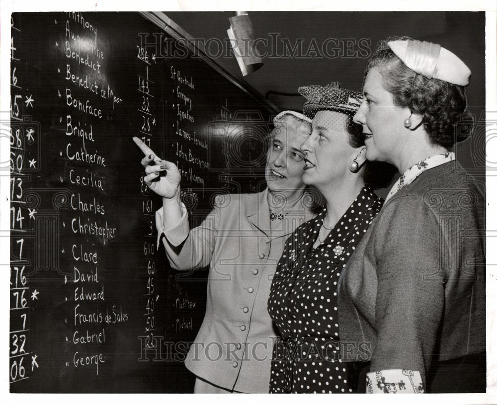 1955 Press Photo Vogel Barber Frank Grady Friday Clubs - Historic Images