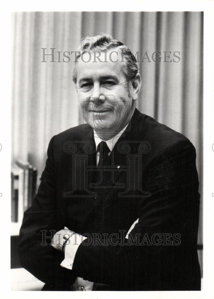 1972 Press Photo Lynn A Townsend professor - Historic Images