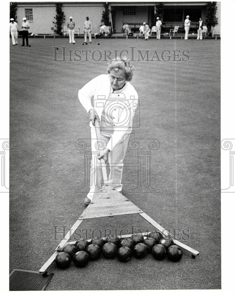 1978 Press Photo Lawn Bowling Lawn Game - Historic Images