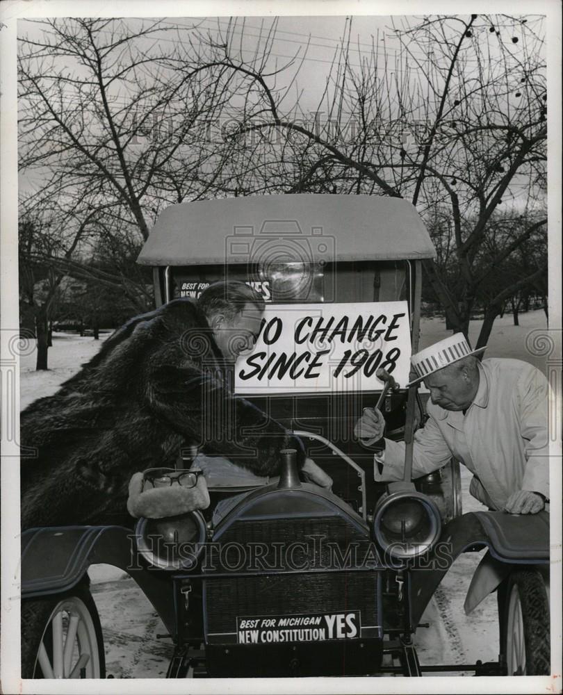 1963 Press Photo Michigan State Constitution - Historic Images