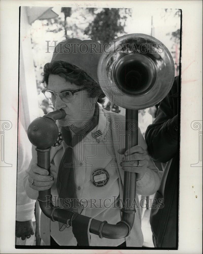 1976 Press Photo Michigan State Fair Homemade Sounds - Historic Images