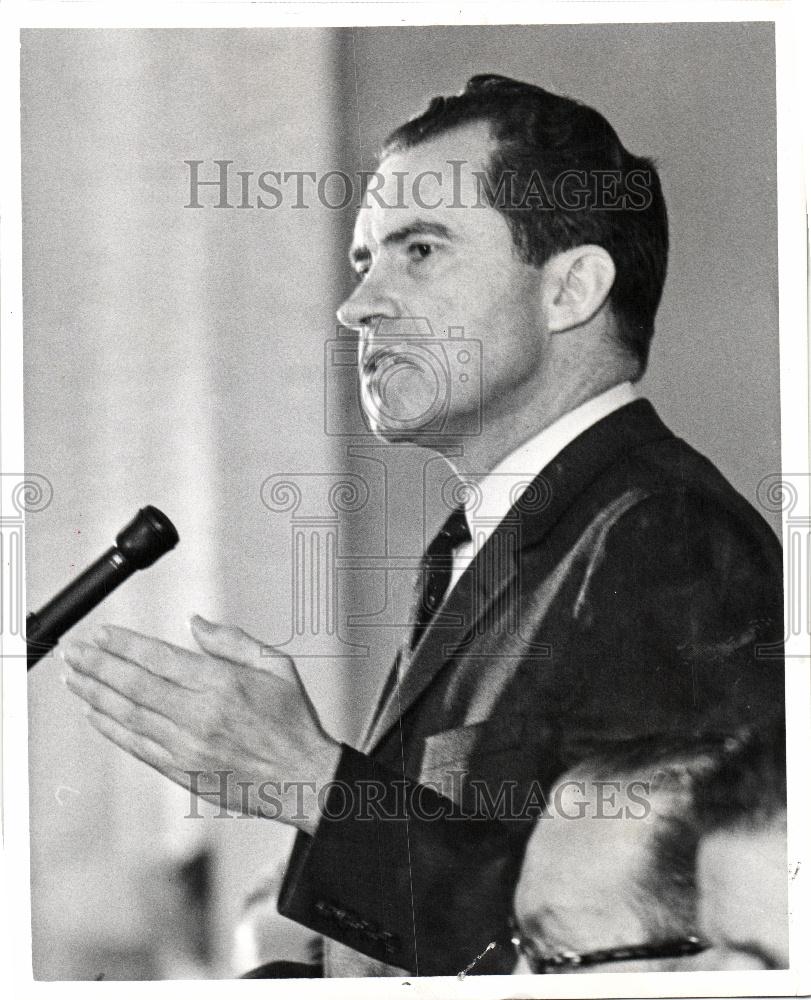 1961 Press Photo Richard Nixon vice-president President - Historic Images