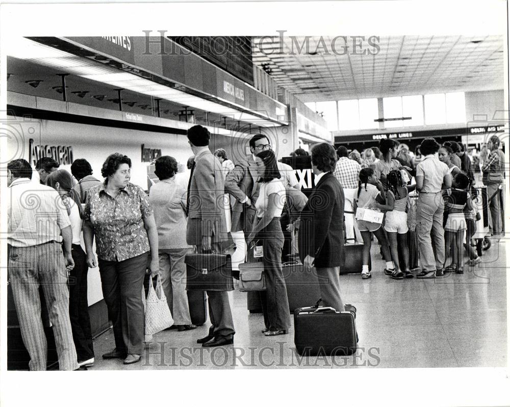 1978 Press Photo DTW Detroit metro airport - Historic Images