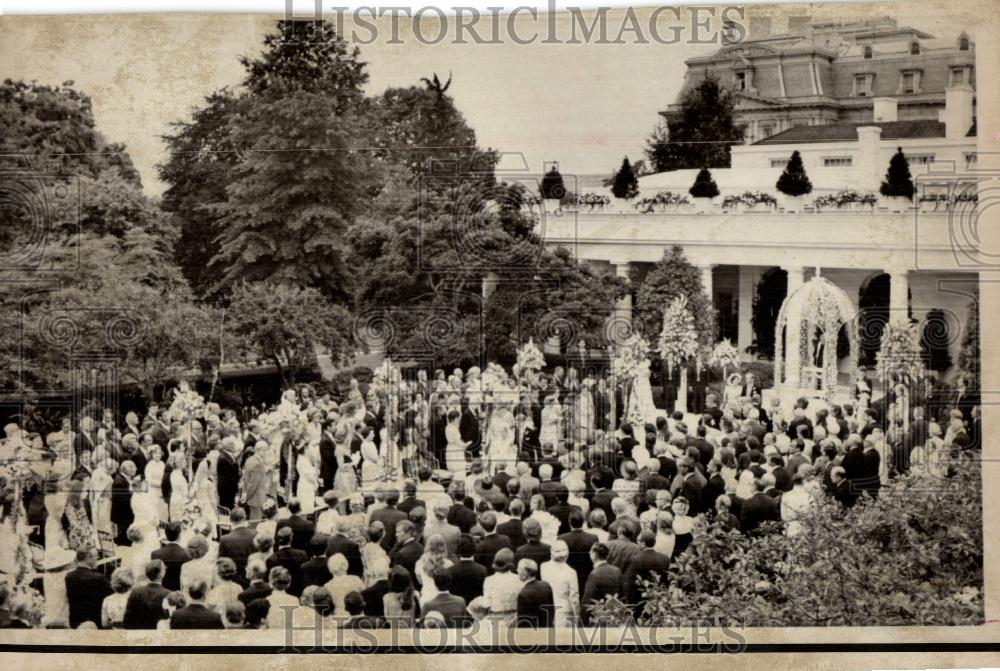 1971 Press Photo White House garden wedding - Historic Images