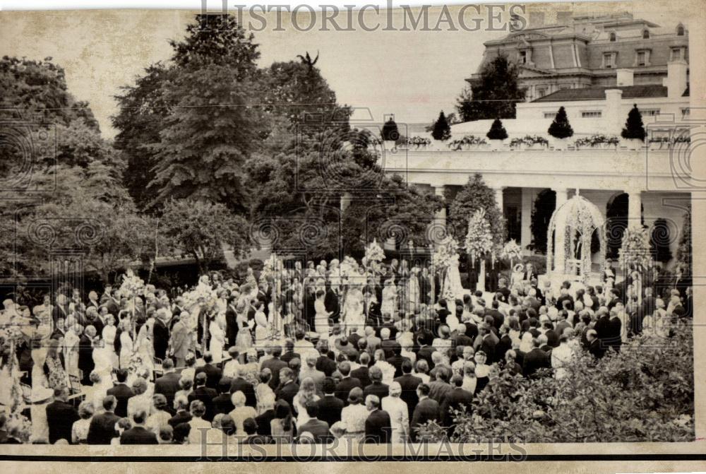 1971 Press Photo White House garden wedding - Historic Images