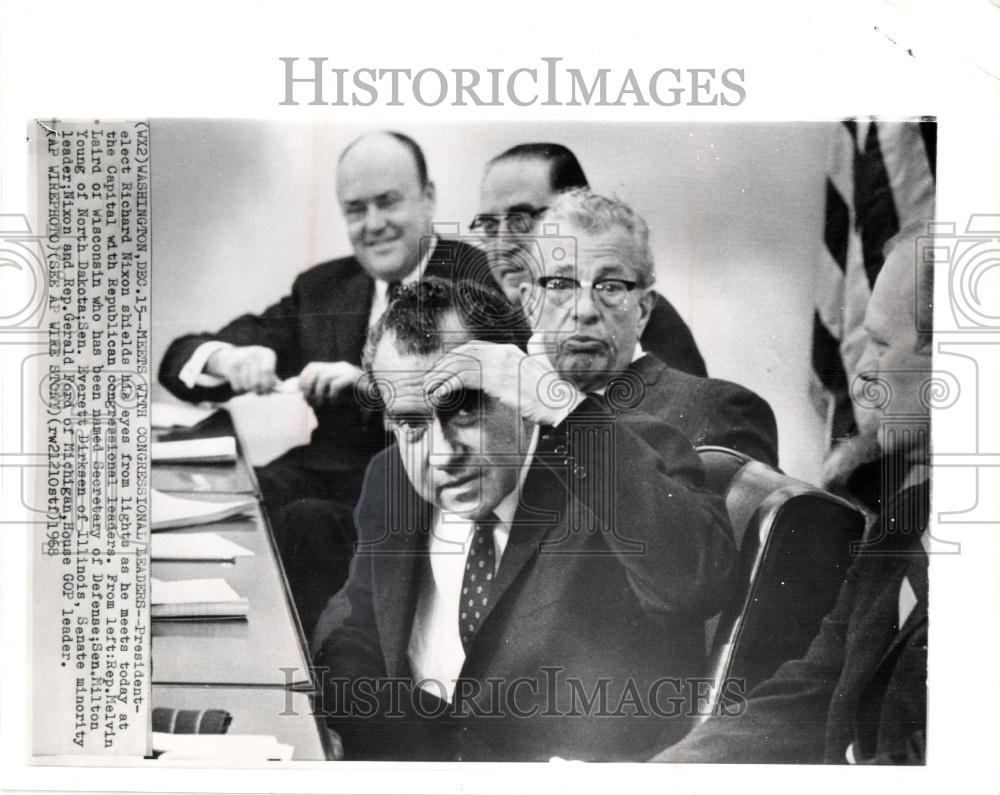 1968 Press Photo President Nixon United States Resign - Historic Images