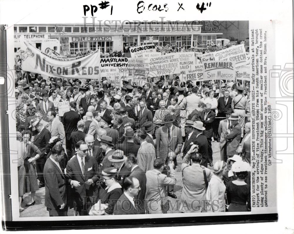 1978 Press Photo Vice President Nixon National airport - Historic Images