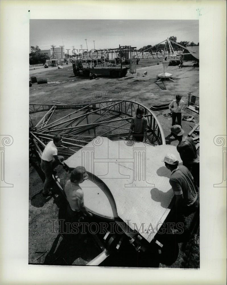 1985 Press Photo Michigan State Fair fairgrounds - Historic Images