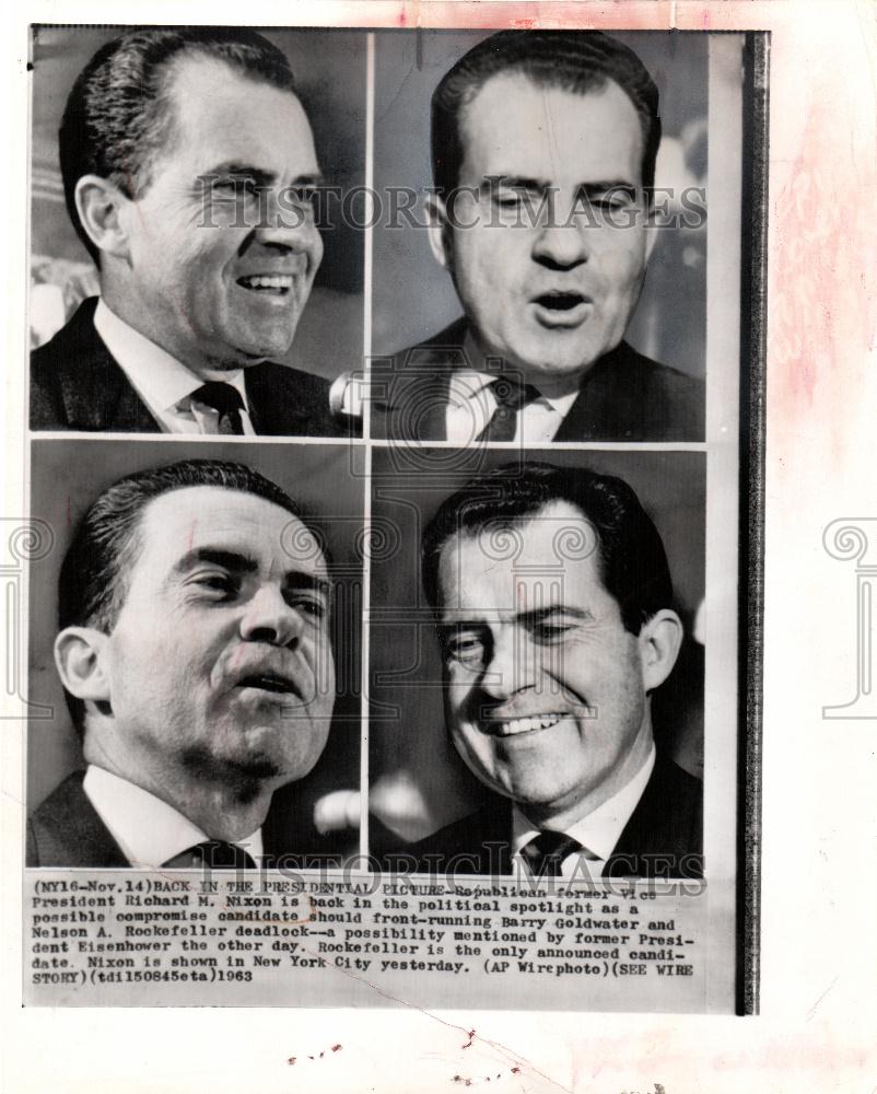 1964 Press Photo Republican Richard Nixon President - Historic Images