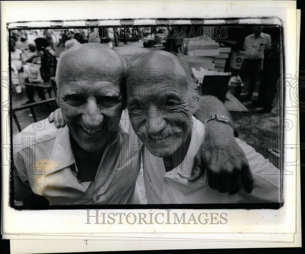 1990 Press Photo Michigan State Fair husband call - Historic Images